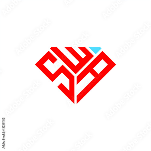 SWA letter logo creative design. SWA unique design photo