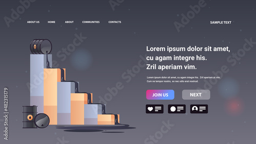 oil price falling down i petrol market fuel crisis concept