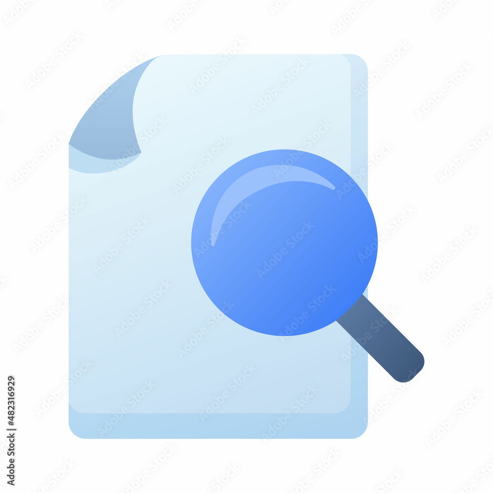 search document file paper page find magnifier single isolated icon with smooth style search document file paper page find magnifier single isolated icon with smooth style