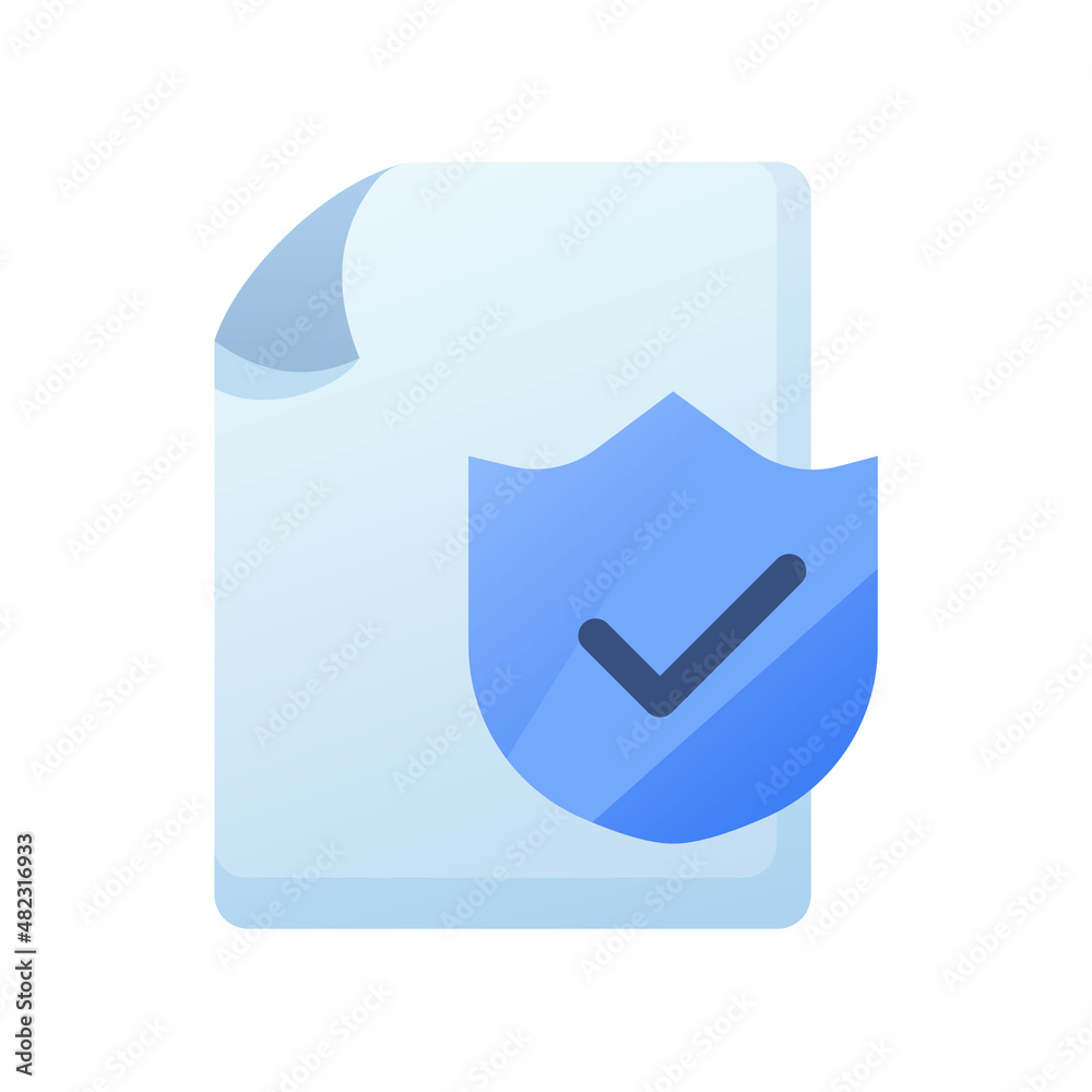 protect document file paper page shield secure single isolated icon with smooth style protect document file paper page shield secure single isolated icon with smooth style