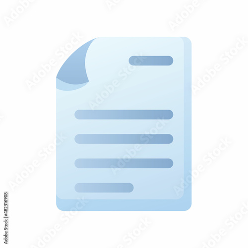text document file paper sheet page single isolated icon with smooth style