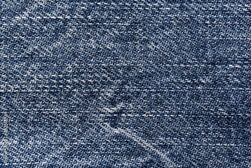 Denim jeans texture pattern, Close up of blue jeans fabric detail background.