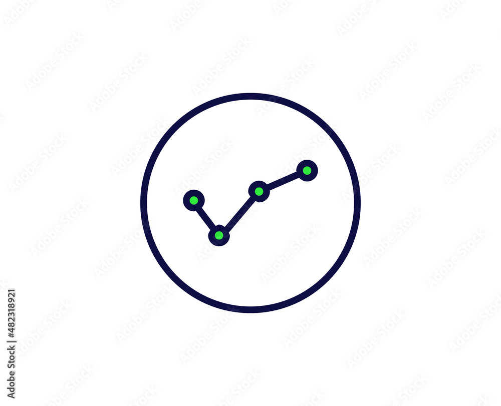 Growth premium line icon. Simple high quality pictogram. Modern outline style icons. Stroke vector illustration on a white background Growth premium line icon. Simple high quality pictogram. Modern outline style icons. Stroke vector illustration on a white background