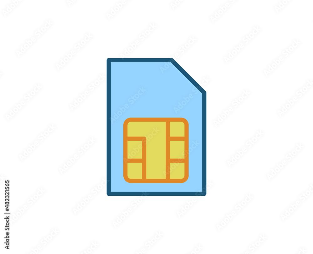 Line SIM card icon isolated on white background. Outline symbol for website design, mobile application, ui. Electronics pictogram. Vector illustration, editorial stroсk. Line SIM card icon isolated on white background. Outline symbol for website design, mobile application, ui. Electronics pictogram. Vector illustration, editorial stroсk.