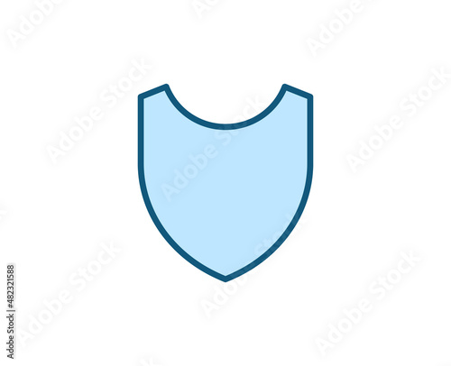 Free Download Line Shield icon isolated on white background. Outline symbol for website design, mobile application, ui. Electronics pictogram. Vector illustration, editorial stroсk.  - GFXLoad