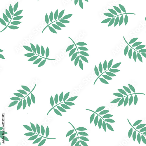 illustration of seamless patern tropical leaves for postcards, posters, spring holiday. for textiles for gift paper, for printing on clothes, dishes, textiles, household goods.