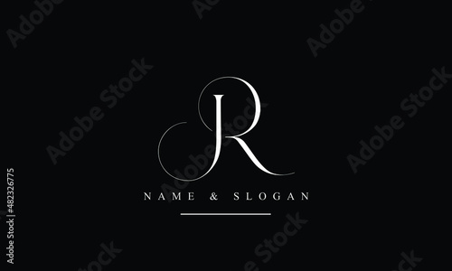 RJ, JR, R, J abstract letters logo monogram photo