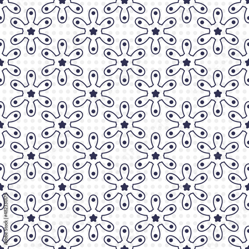 Seamless pattern with flowers