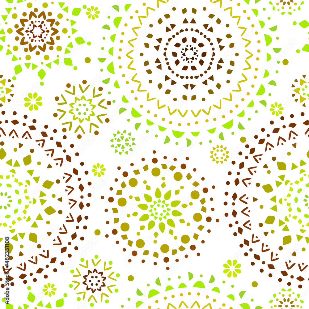 Seamless motifs green