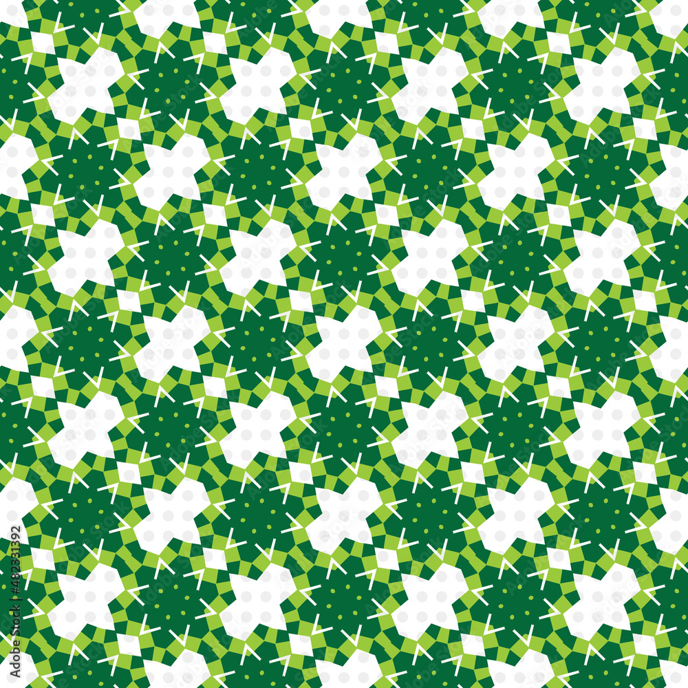 Seamless pattern with green leaves Seamless pattern with green leaves