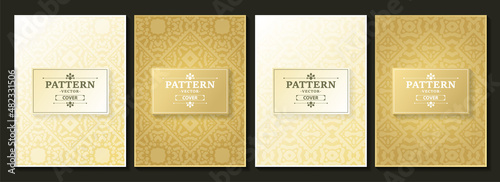Gold ornament pattern cover collection