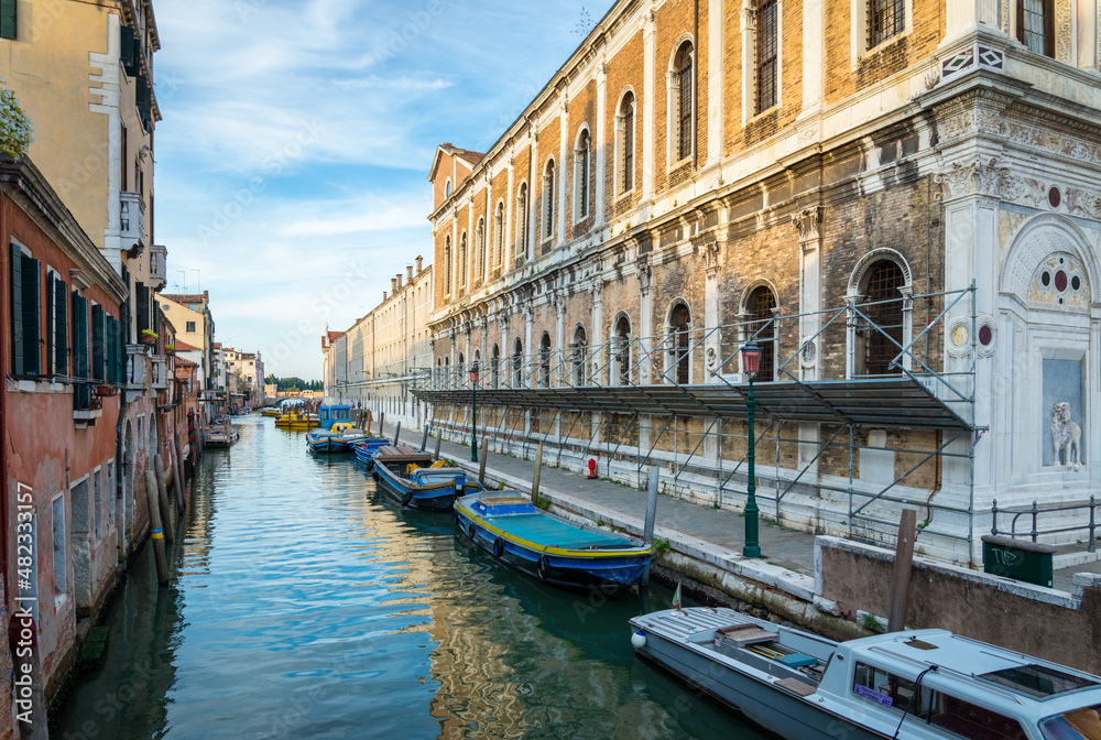 Venice Scuola grande di san marco with canal