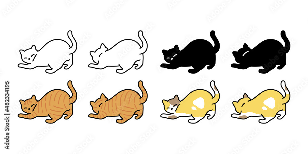 cat vector kitten calico icon logo breed symbol character cartoon illustration doodle design isolated cat vector kitten calico icon logo breed symbol character cartoon illustration doodle design isolated