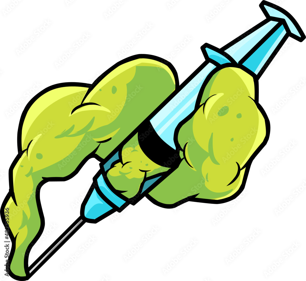 illustration vaccine syringe illustration cartoon. vector medical