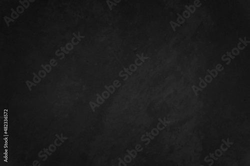 Close up retro plain dark black cement & concrete wall background texture for show or advertise or promote product and content on display.