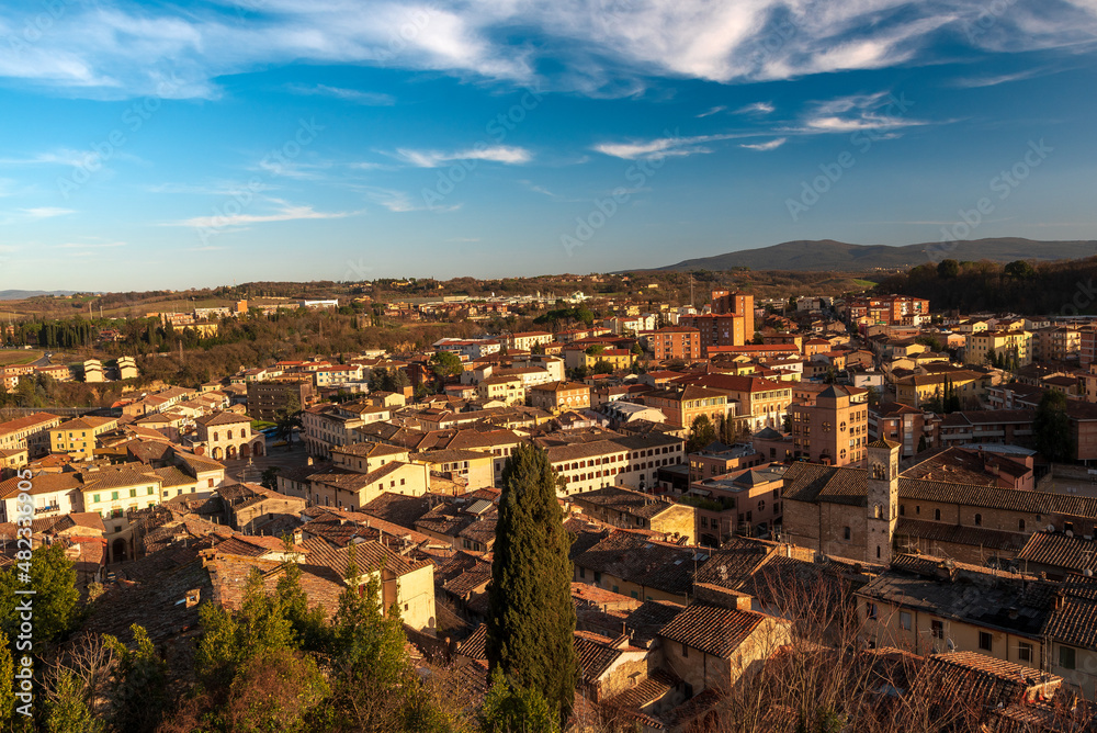 Panorama di Colle Val d'Elsa, in provincia di Siena, Toscana, Italia, Europa 
