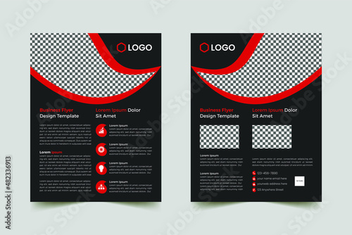 Business brochure template graphic illustration design.