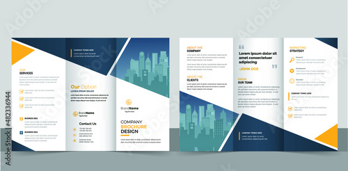 Business brochure template graphic illustration design.