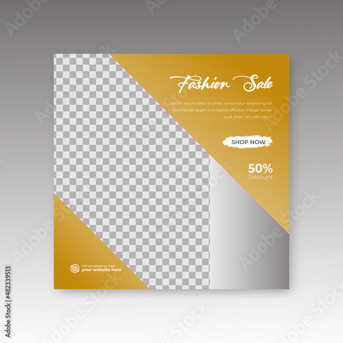 fashion sale social media post, Set of sale banner template design and Fashion Sale Instagram Banners or Social Media Posts	