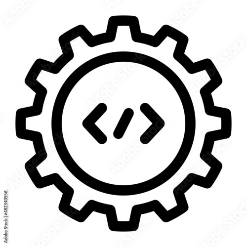 coding line icon