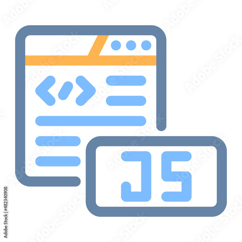 js colored line icon