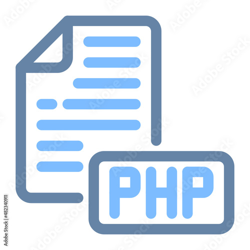 php colored line icon