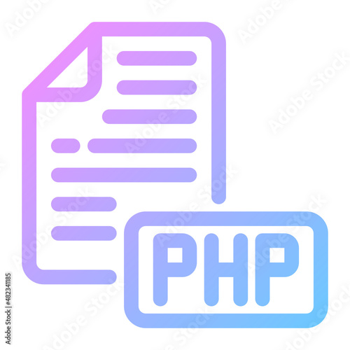 php gradient icon
