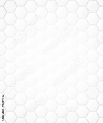 Fototapeta Naklejka Na Ścianę i Meble -  Hexagon background. Abstract gray hexagonal shape template. Honeycomb wallpaper.Vector.
