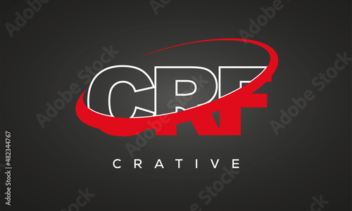 CRF letters creative technology logo design