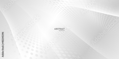 Wallpaper Mural white and gray abstract background modern vector illustration Torontodigital.ca