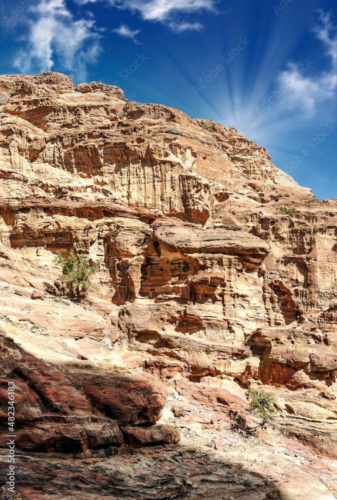 Fototapeta premium Ruins of the ancient city of Petra