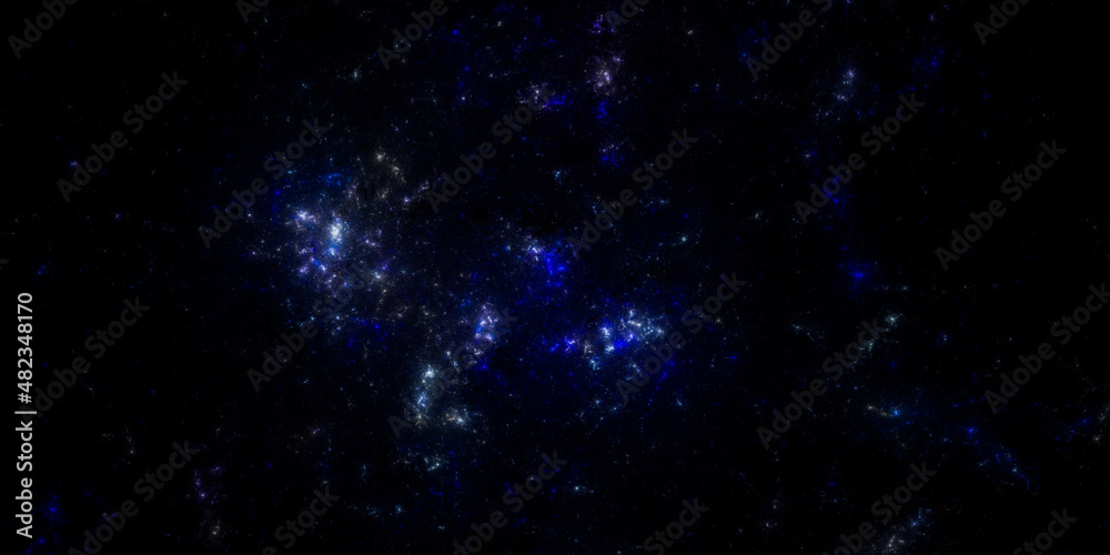 Fototapeta premium Banner Star field background . Starry outer space background texture . Colorful Starry Night Sky Outer Space background. 3D illustration 