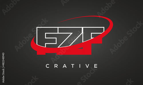 FZF letters creative technology logo design photo