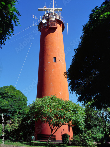 The lighthouse in Krynica Morska, Baltic sea, Poland