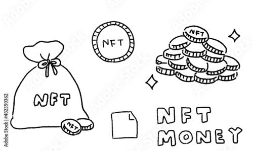 NFTの仮想通貨　コイン　お金