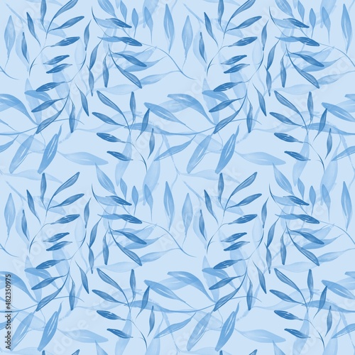 seamless pattern with leaves