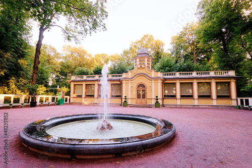 Fountain in Saint Petersburg's park.