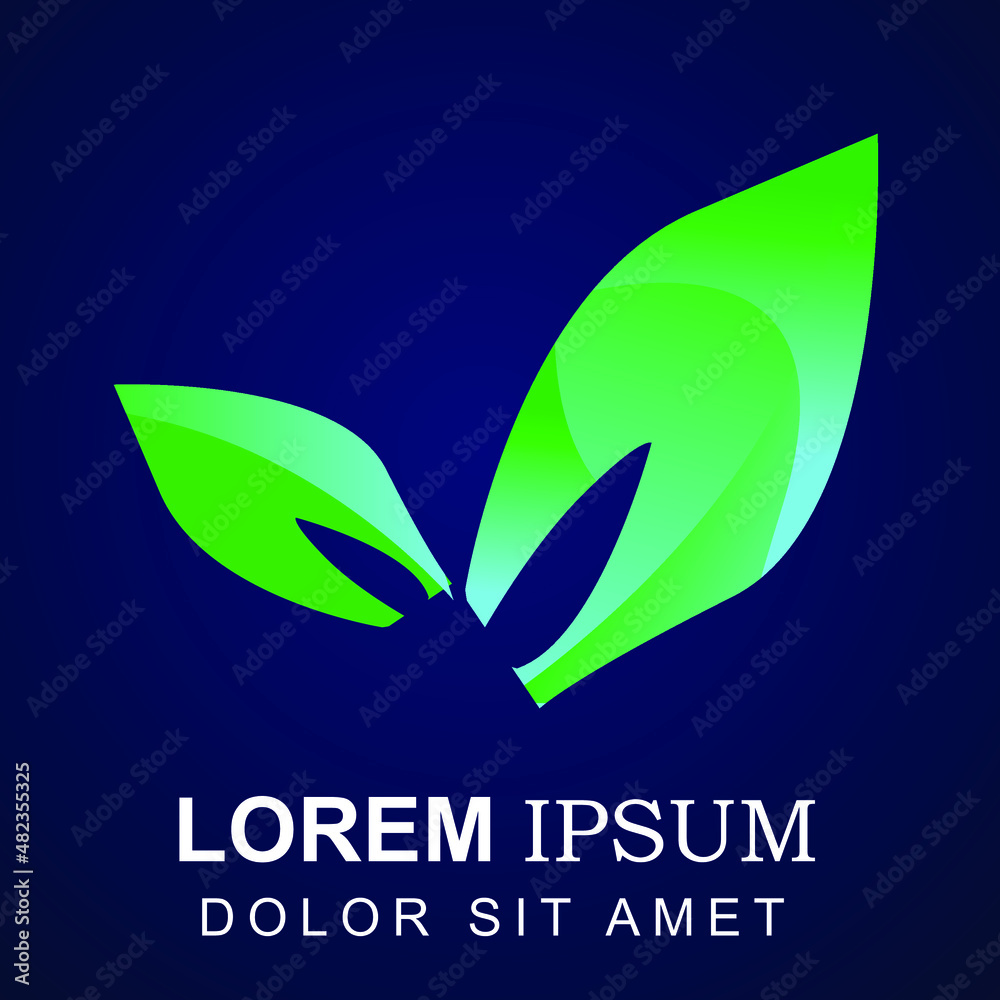 Fototapeta premium logo design nature and word for bussines 