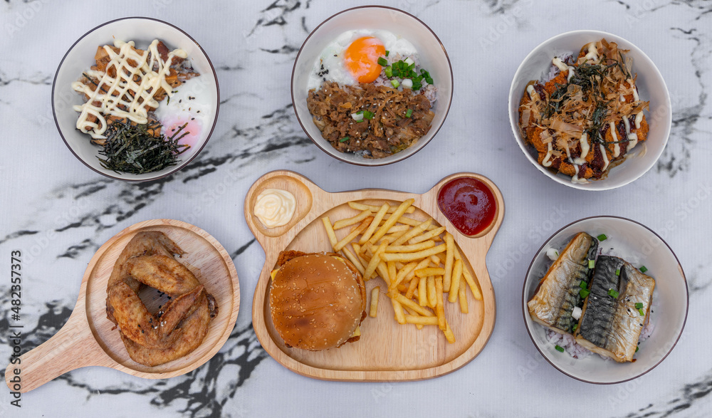Korean-Japanese Fusion Food and Thai Burgers Korean-Japanese Fusion Food and Thai Burgers