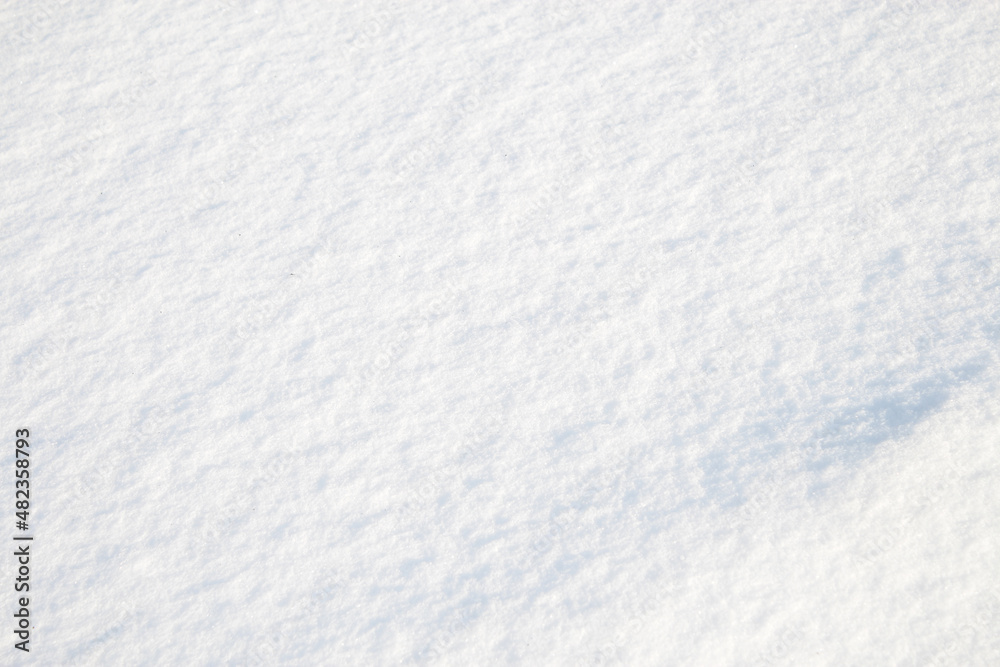 Obraz premium Bright pure snow under the winter sun.