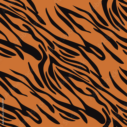 Animal skin. Vector texture. Imprint. Decorative background. Safari seamless pattern. Wildlife