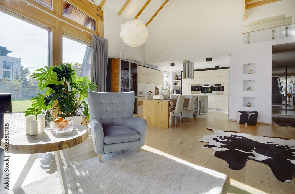 custom made wallpaper toronto digitalEkskluzywny salon z kominkiem w domu jednorodzinnym