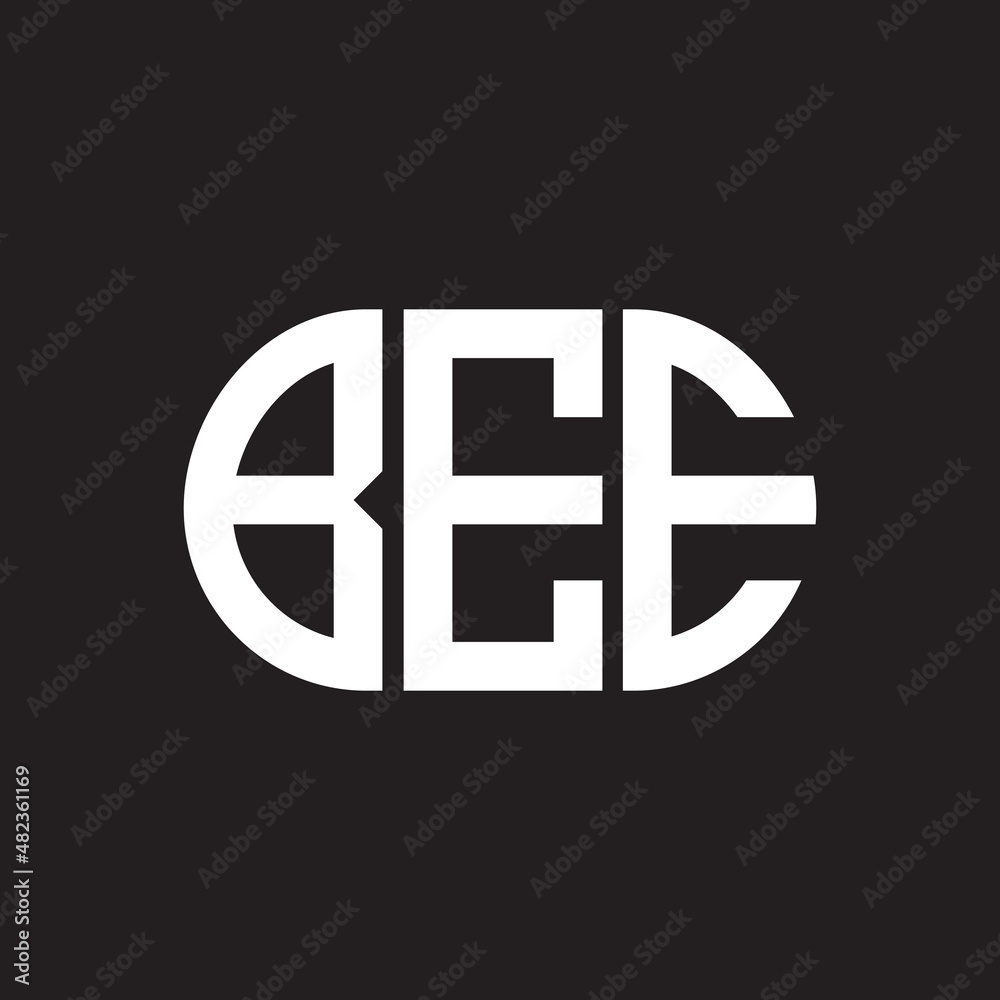BEE letter logo design on black background. BEE BEE letter logo design on black background. BEE