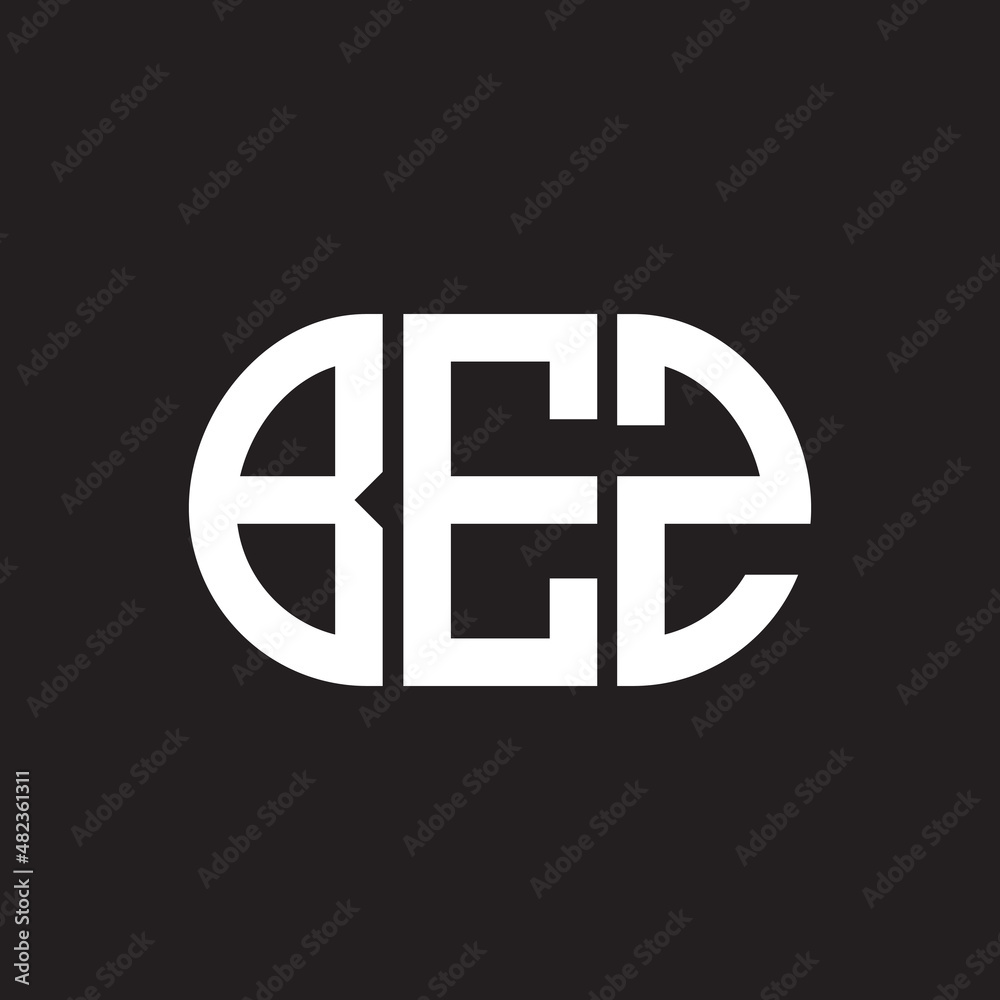 BEZ letter logo design on black background. BEZ BEZ letter logo design on black background. BEZ