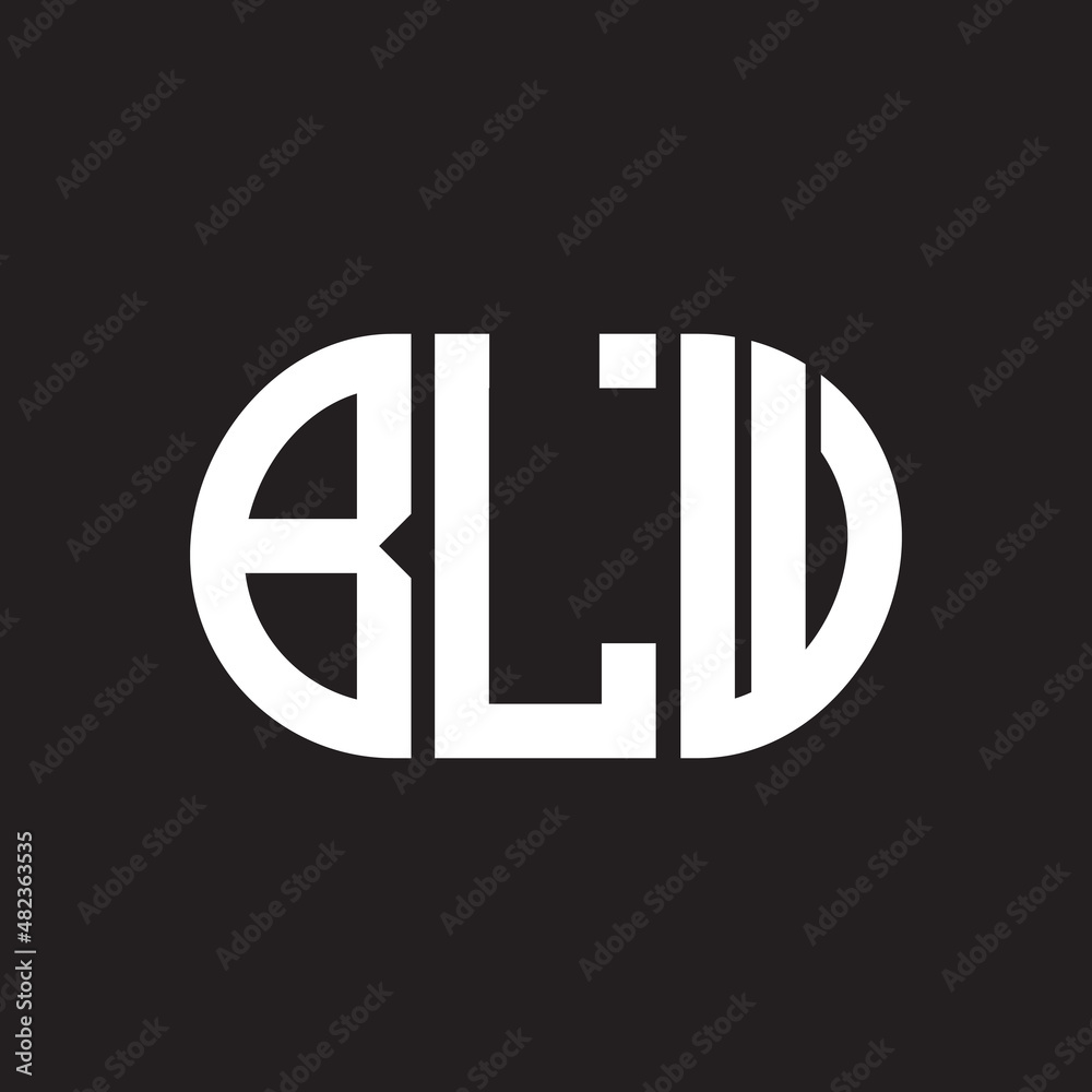 BLW letter logo design on black background. BLW BLW letter logo design on black background. BLW