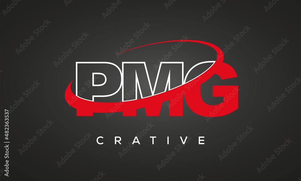 PMG letters creative technology logo design	