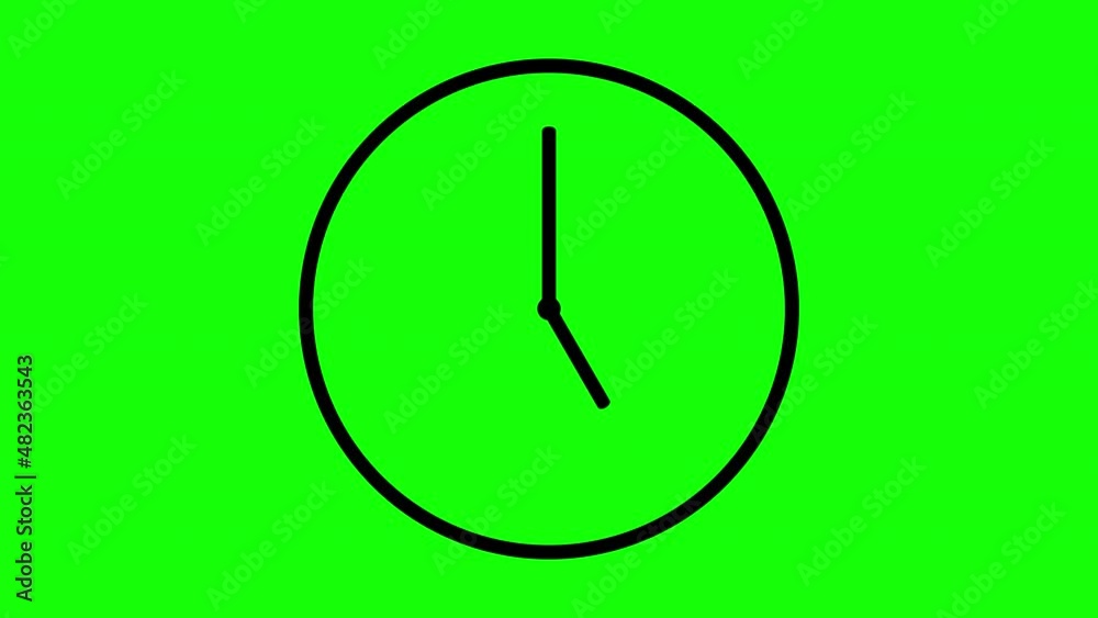 Animation of a clock with rotating time pointers. Watch shows the running time. Counting 24 Hours. Clock with moving arrows. Motion graphics on green screen and chroma key background.
Animation of a clock with rotating time pointers. Watch shows the running time. Counting 24 Hours. Clock with moving arrows. Motion graphics on green screen and chroma key background.