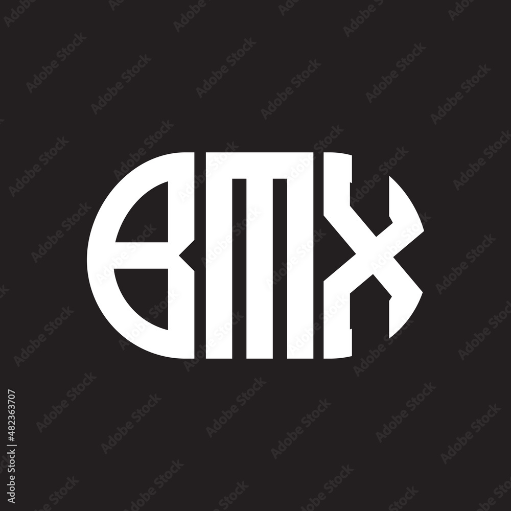 BMX letter logo design on black background. BMX BMX letter logo design on black background. BMX