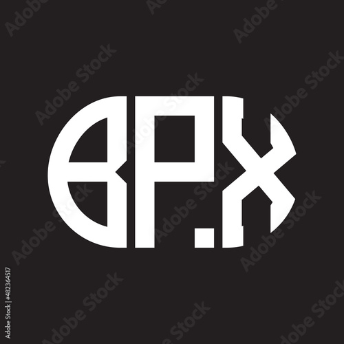 Free Download BPX letter logo design on black background. BPX - GFXLoad