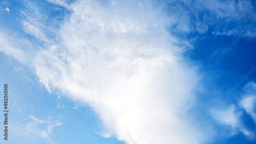 Scenic shot of beautiful cloudscape against the blue sky